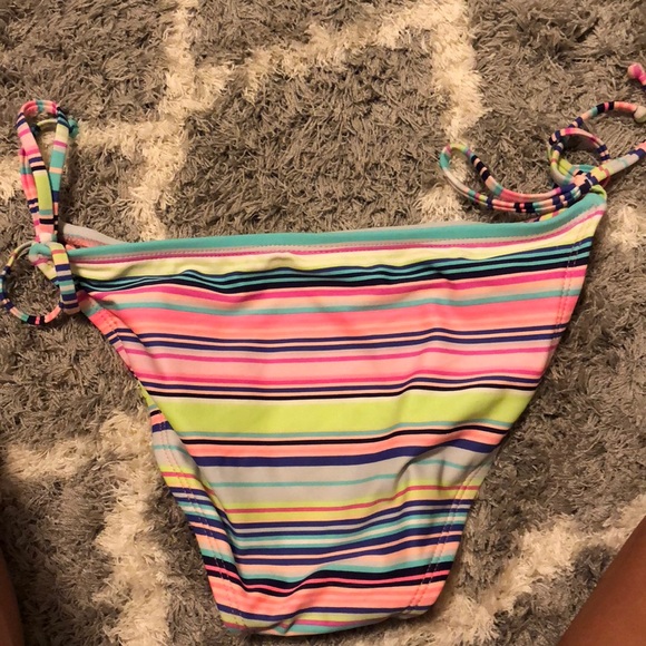 Stripe bathing suit bottoms size m - Picture 2 of 3